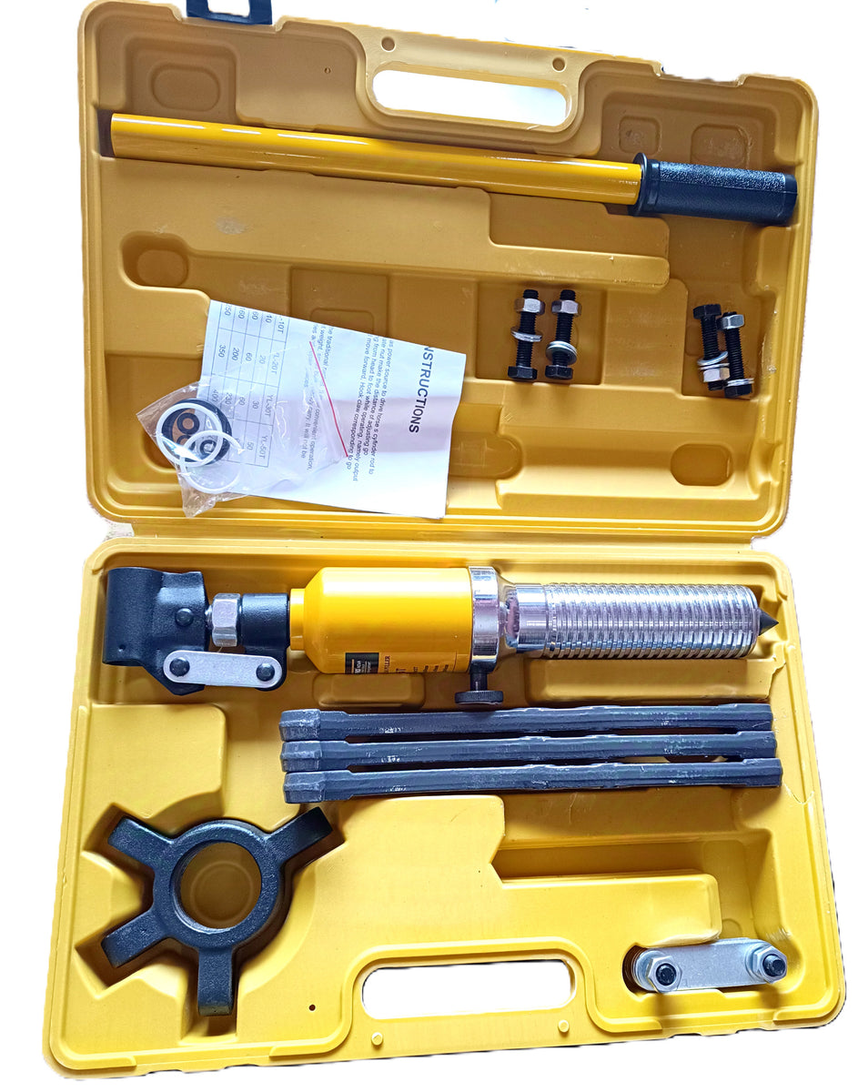 Happybuy 5-Ton Hydraulic Puller Set - 3 Jaw Bearing & Gear Removal Tool