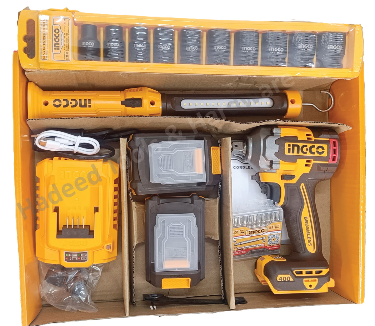 INGCO 20V Cordless Impact Wrench 1/2