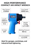 light weight air impact wrench