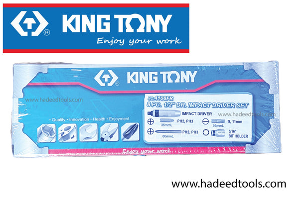 Pc Hadeed Impact Driver Set 8 Pc KING TONY make Impact Screwdriver 4108FR ...