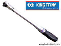 Torque Wrench King Tony Interchangeable Adjustable Click Type Reversible Ratchet 1/2" 60-340Nm