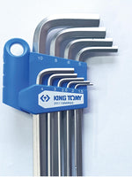 King Tony Long Allen Key set with Ball Point end 20119MR50