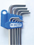 King Tony Long Allen Key set with Ball Point end 20119MR50
