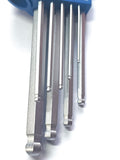 King Tony Long Allen Key set with Ball Point end 20119MR50