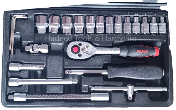 Force 2462 Socket Set 1/4