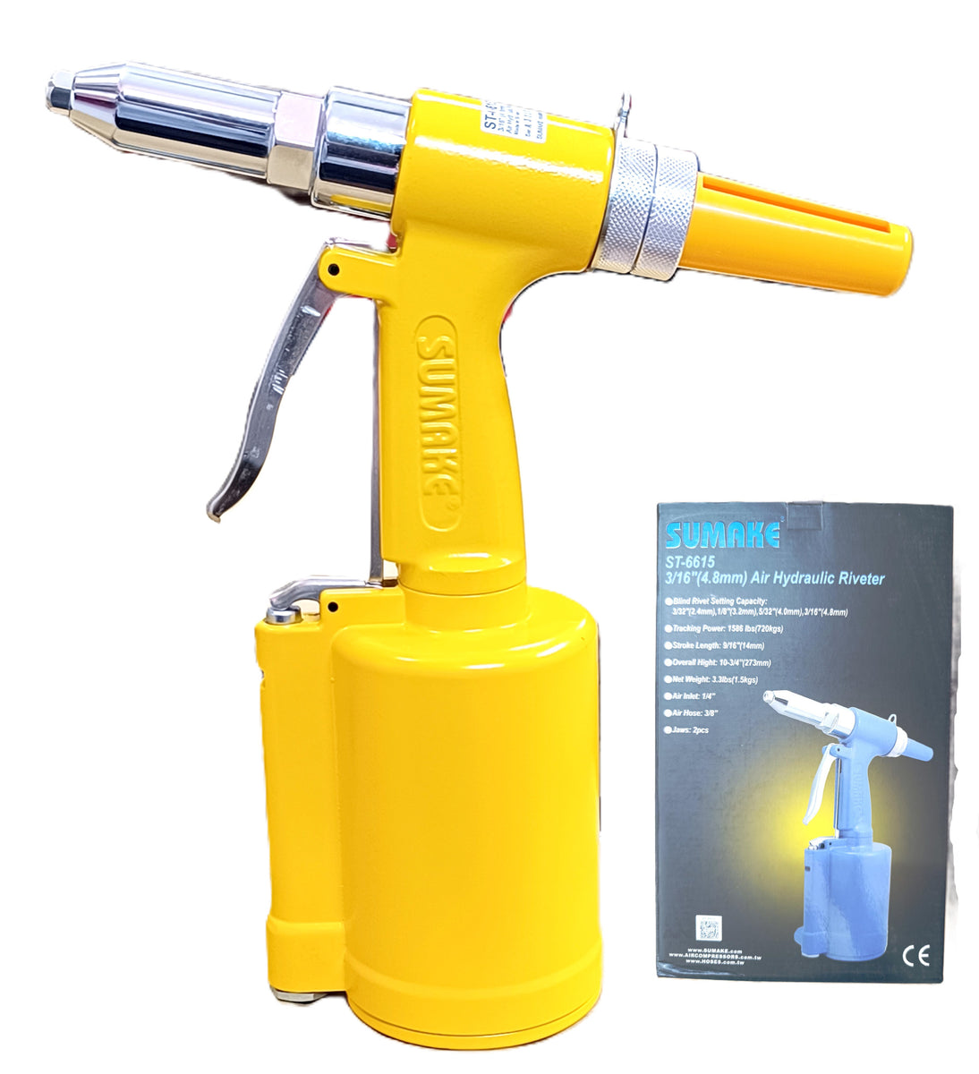 Sumake Air Tools Air Rivet Gun ST-6615 Pneumatic Riveter – Hadeed Tools ...