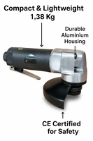 Pneumatic angle grinder