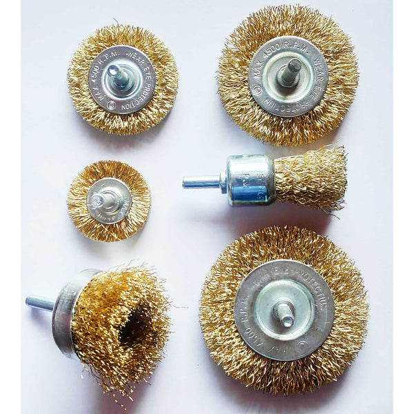 Mounted Wire Brush 6 Pcs Set